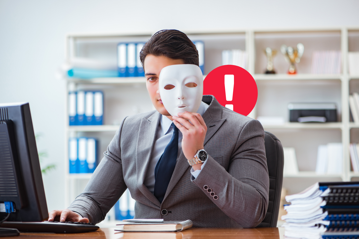 Representação de um suspeito de fraude